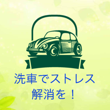 『洗車でストレス解消を！』